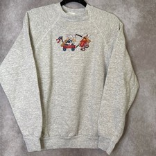 Vintage 90's Tultex Stoney Creek Cross Stitch Americana Independence Day Size XL