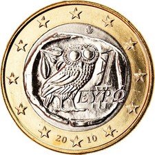 [#791331] Griechenland, Euro, 2010, UNZ, Bi-Metallic, KM:214