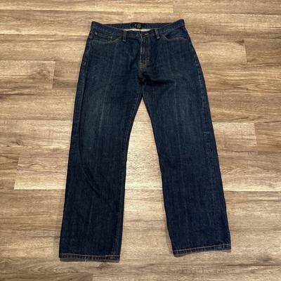 Vintage Sean John Jeans Mens 36x31 Dark Wash Denim Embroidered Lion Crest Y2K