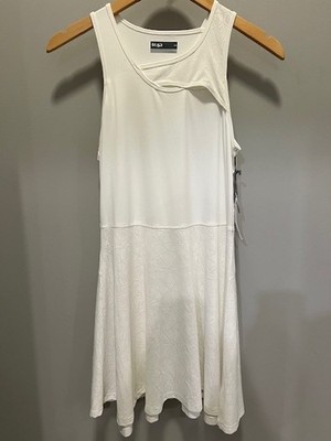 LIJA Tennis Dress NWT Size Medium Style #25S-3220T1 White/Starburst Texture