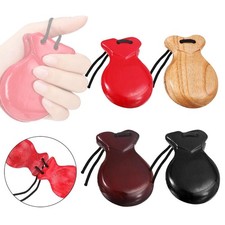 2Pcs Wood Spanish Castanets Flamenco Castanets Educational Traditional Teaching