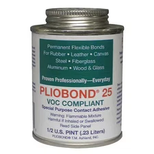 Pliobond Pbc-25-Lv Contact Cement, 25 Series, Tan, 0.5 Pt, Can
