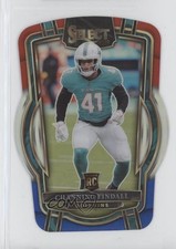 2022 Panini Select Club Level Red & Blue Prizm Die-Cut Channing Tindall 03rx