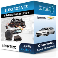 für Chevrolet Aveo Fliessheck 11- Towtec E-Satz 13Polig Fahrzeugspezifisch NEU