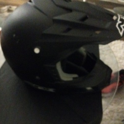 AFX FX-17 Matte Flat Black MX Helmet 0110-2586 XXX-LARGE 3XL 65-66cm