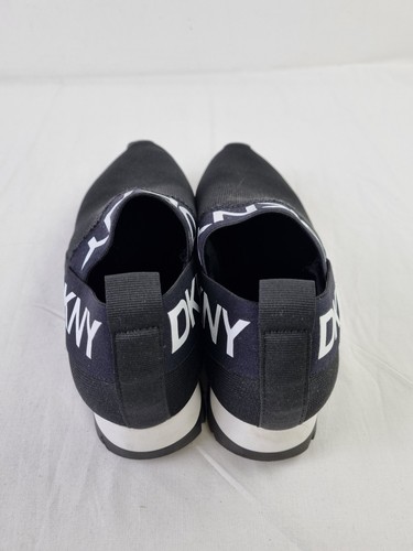 DNKY Womens Ashton Slip On Trainers Black and Grey Knit Size UK 5.5 New F2 - Picture 3 of 11