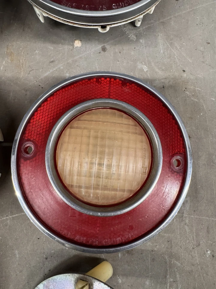 1975-1979 Chevy Corvette Taillight Tail Light Lamp Lenses Reverse Taillamp OEM - Image 4 of 4