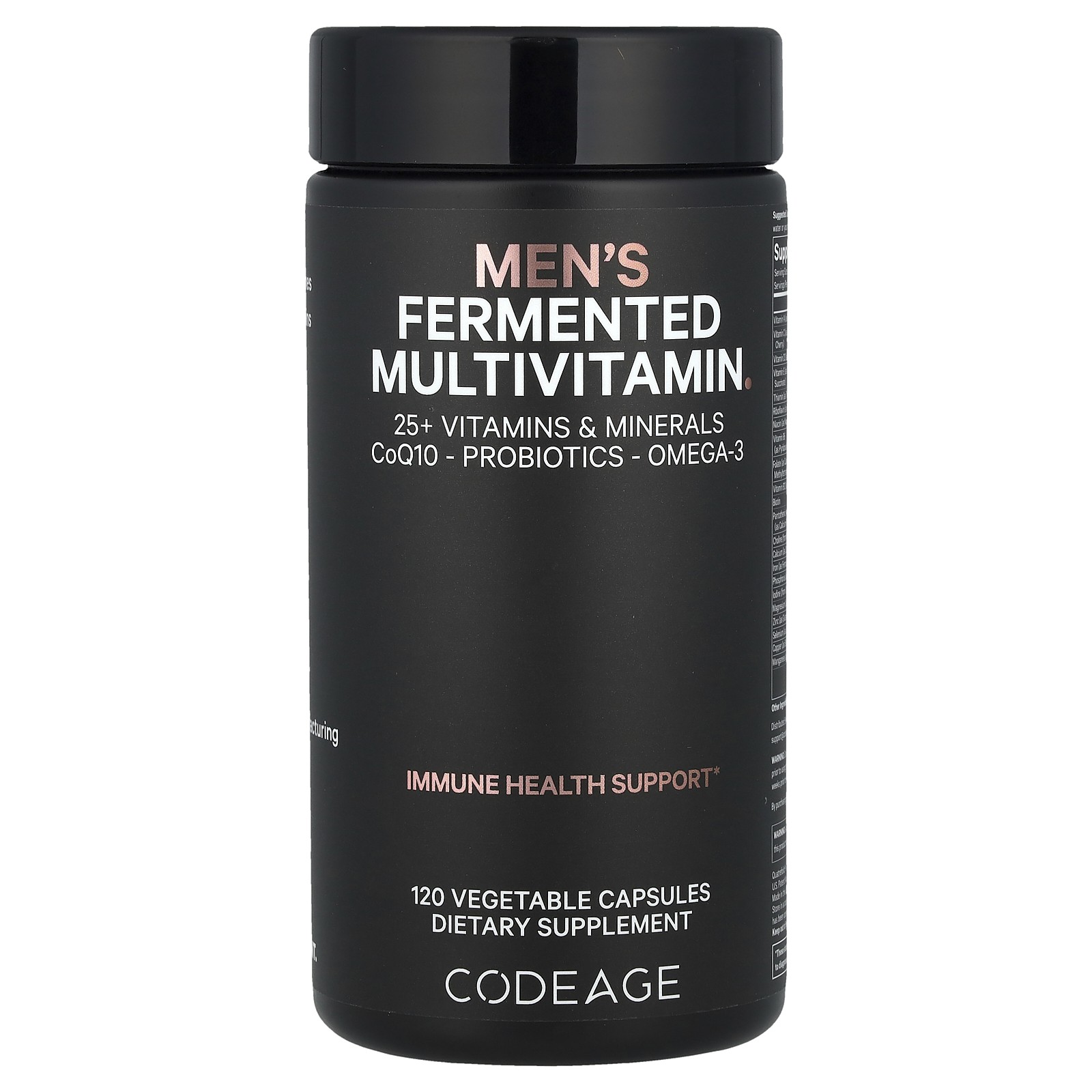 Men's Fermented Multivitamin, 120 Vegetable Capsules
