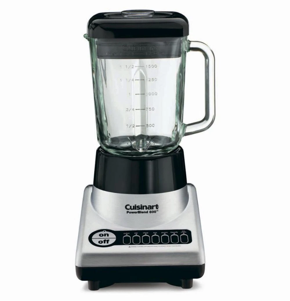 Cuisinart SPB-10CHFR PowerBlend 600 Blender, Chrome/Black-Certified Refurbished