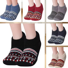 Chaussettes thermiques épaisses Unisexe Antidérapants Chaussons doux hiver