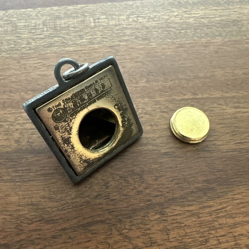 Vintage 1976 The Talisman Guild Silver Color Pyramid Pendant Secret Compartment - Picture 13 of 14