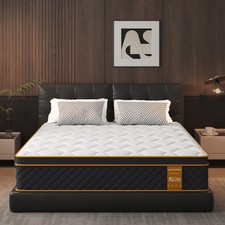 Queen Mattress, 12 Inch Memory Foam Hybrid Mattress in a Box, Medium Firm and...