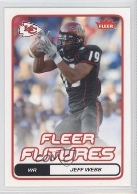 2006 Fleer Fleer Futures Jeff Webb #147 Rookie RC 0b7