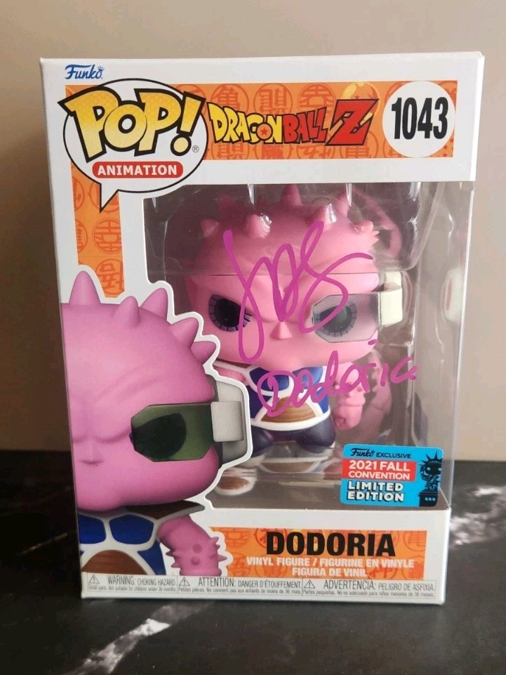 Funko Pop! DBZ: Figura Vinilo Dodoria Fall Convention Exclusiva 2021 #1043 *AUTO*