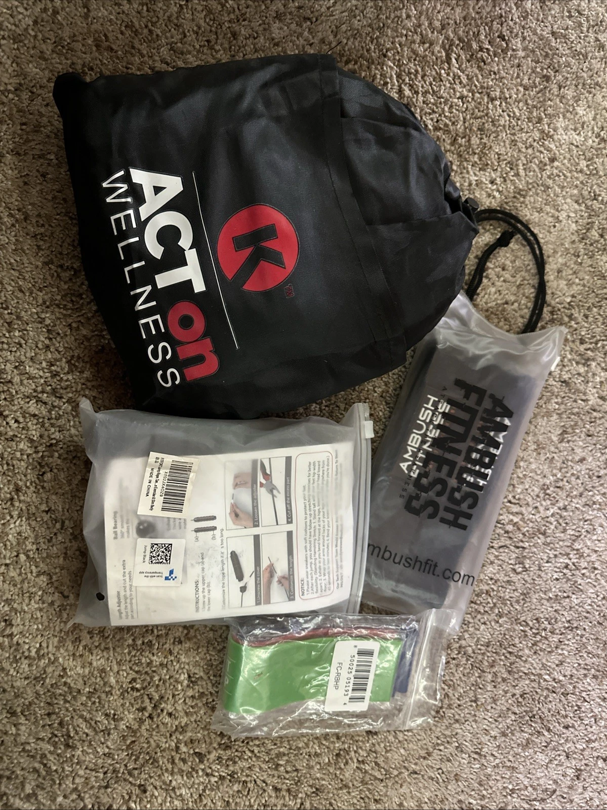 Strength Training Items -Resistense Bands-Jump rope -All New And Never Used