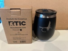NUEVO RTIC 10 oz vaso de vino - señuelo de pesca con mosca aislado de carbón decoración