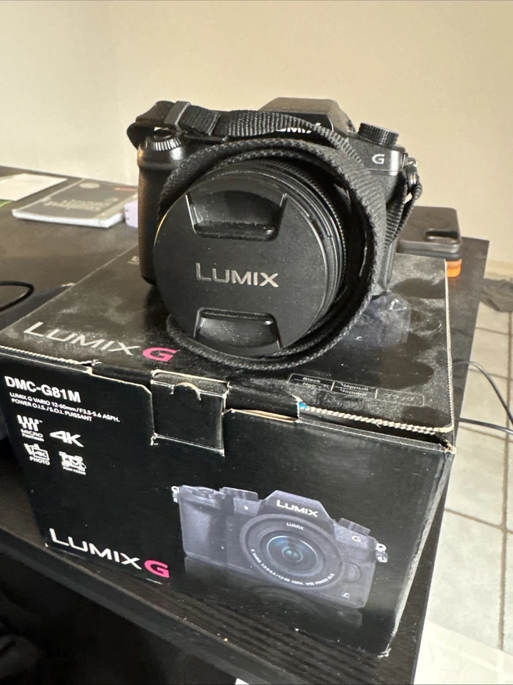 Panasonic Lumix DMC-G81MEG-K Systemkamera DSLR Kamera + LUMIX G 12-60mm Objektiv, Foto 1 von 2