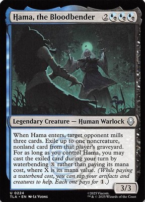 Hama, the Bloodbender 224 Avatar The Last Airbender Magic the Gathering 000743