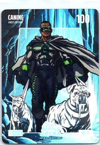 2026 Bo Jackson Battle Arena Canine 1st Ed. Chillin Battlefoil Kenneth Walker II