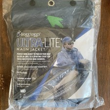 Frogg Toggs Men's Ultra-Lite2 Rain Jacket Waterproof Breathable Blue Medium