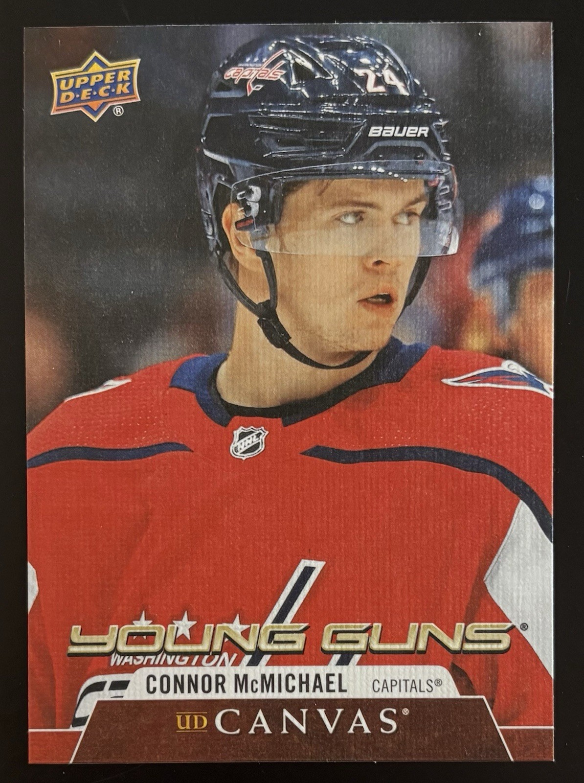 2020-21 UPPER DECK #C107 CONNOR McMICHAEL CANVAS YOUNG GUNS ROOKIE FREE SHIP