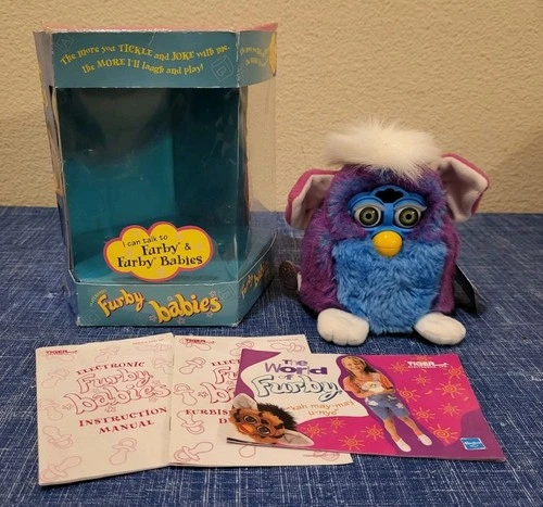 VTG • Furby Babies • Purple/Pink/Blue/White • 1999 • Tiger Electronics • #70-940