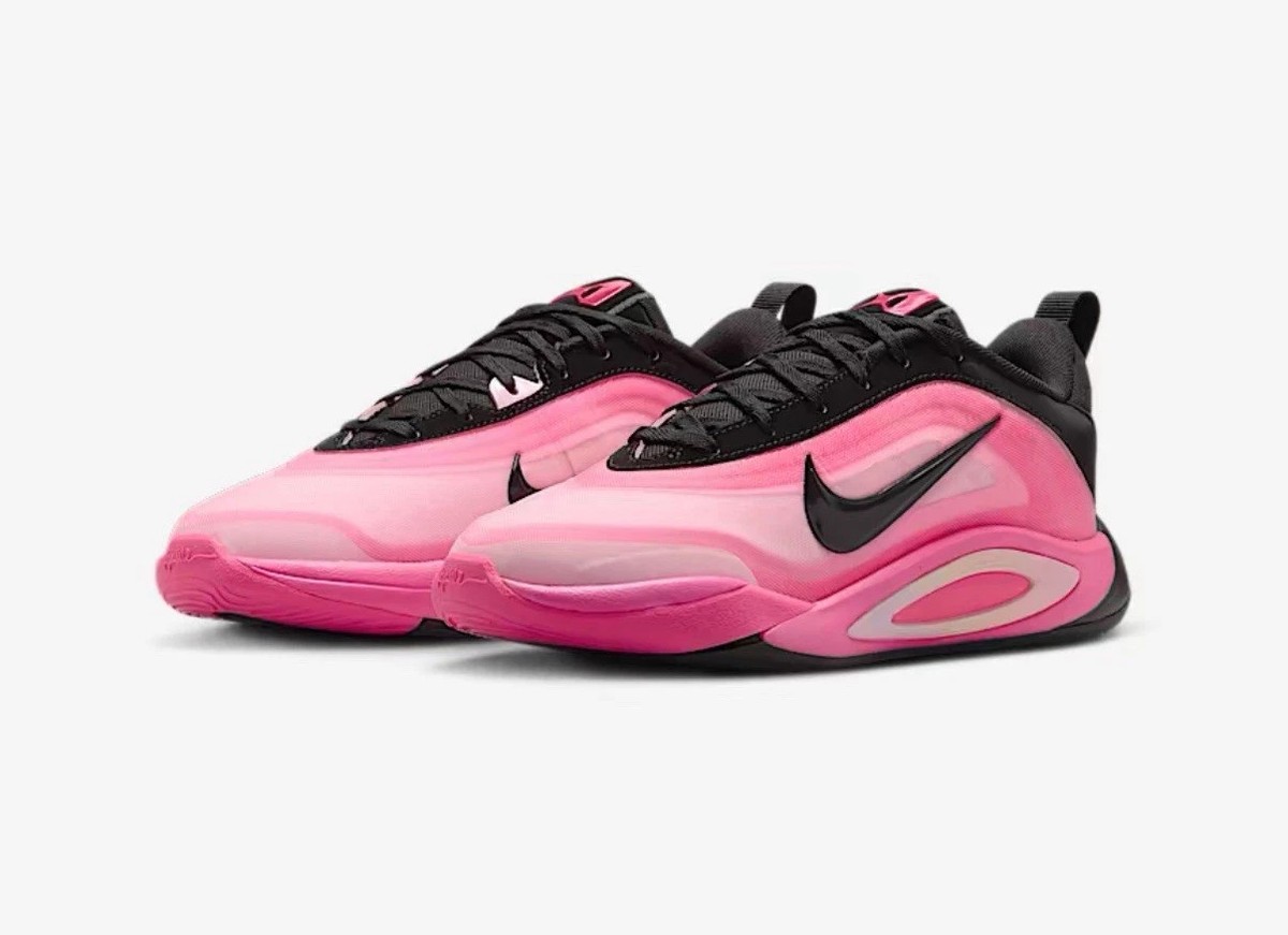 【新品未使用】Nike A'One Leo LightsEP エイジャウィルソン Nike A'ja Wilson A 'One Leo Lights Black/ Hyper Pink GS Size