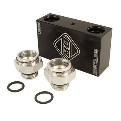 BD Diesel Cooler Bypass Delete 17-19 GM Allison - Aluminum Fittings
