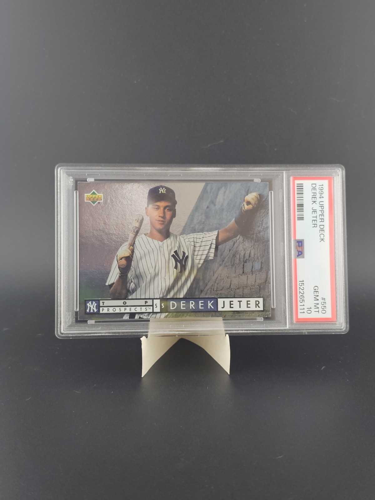 1994 Upper Deck Derek Jeter Rookie Card PSA 10 view 1