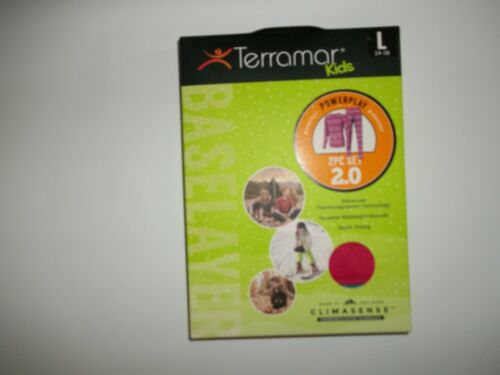 TERRAMAR Kids 2 pc SET ClimaSense 2.0 BASE LAYER Shirt Pants GIRLS LARGE 14-16 - Picture 1 of 3