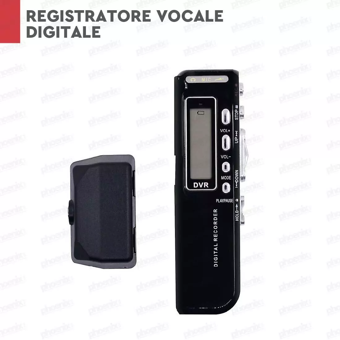 REGISTRATORE AUDIO VOCALE PORTATILE MP3 USB DIGITALE VOICE RECORDER 8 GB
