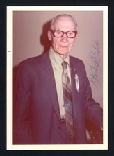 1969 STAN STANLEY COVELESKI AUTOGRAPHED HQ SIGNED PHOTOGRAPH FROM INDUCTION DAY 