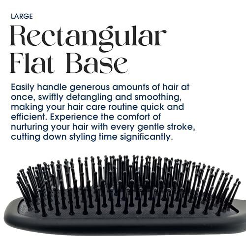 Detangling Paddle Brush and Cushion Hair Brush - Large Square Air Cushion Pad... - Picture 6 of 9