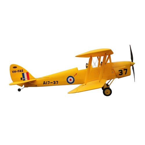 Dynam Tiger Moth DH. 82 V2 Yellow 4S RC Biplane 1.3m Wingspan - Picture 9 of 26