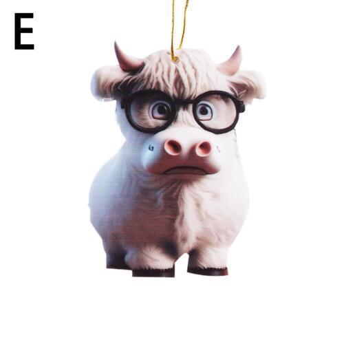 Cute Cartoon Cow Car Pendant Home Tree Decoration Christmas Tree Ornament - Picture 7 of 20