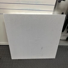 QUAM SYSTEM 12 Square Surface Lay-In-Mount Speaker, 25 Volt /70V, 24"x24" White.