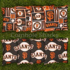 ALL WEATHER Resin Washable San Francisco SF Giants ACA Cornhole Bean Bags