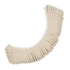 100 Feet Cotton Piping Cord Clothesline Rope Natural 3/16-Inch Diameter Thread