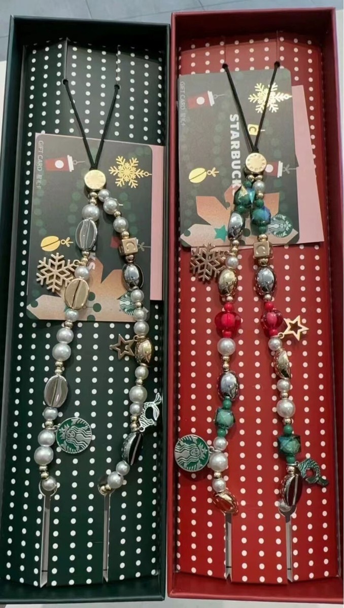 2023 Christmas Starbucks Casetify Joint Phone Chain Handle