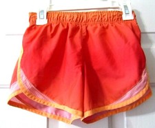 GIRLS OLD NAVY ACTIVE GO-DRY ORANGE SHORTS SIZE M 8 