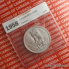 1958 Canada $1 Silver Dollar - With Cameo - UNCIRCULATED Coin #coinsofcanada