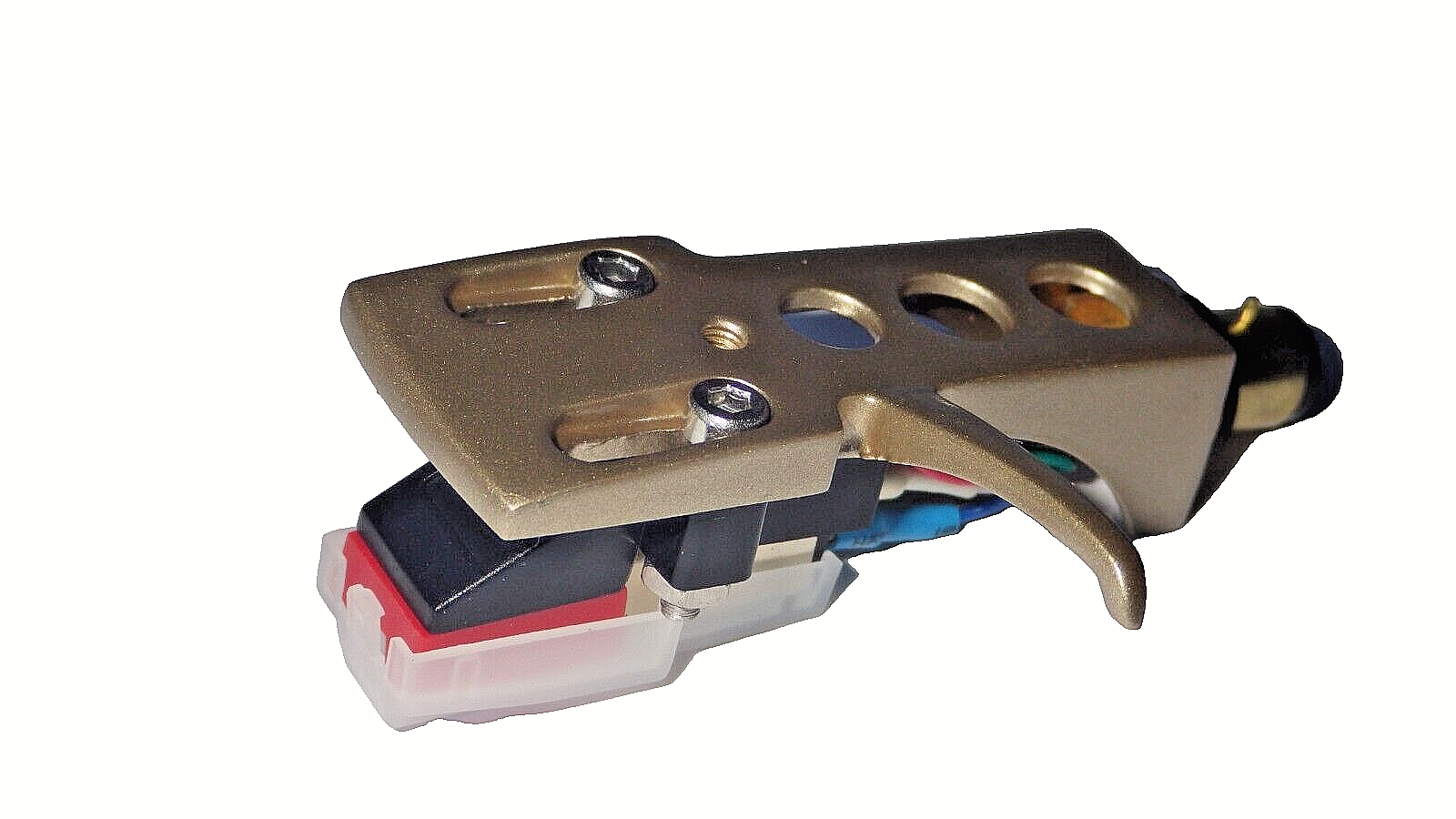Record Player Headshell Rose Gold Moving Magnetic Cartridge + Diamond Tip Stylus
