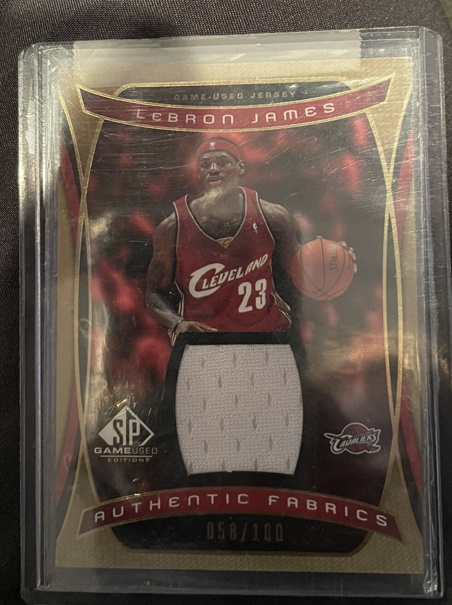 04 Upper Deck SP Game Used Authentic Fabrics Lebron James Patch 