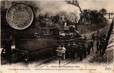 CPA PARIS Greves de Draveil-Vigneux Groupe de grévistes (700442