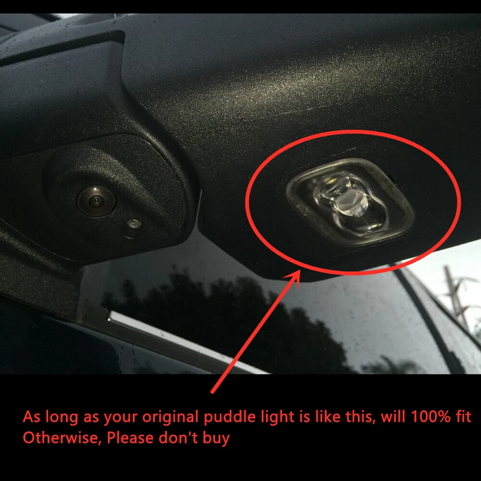 2 peças luzes de LED poça espelho lateral adequadas para FORD BRONCO 2021+ - Imagem 2 de 4