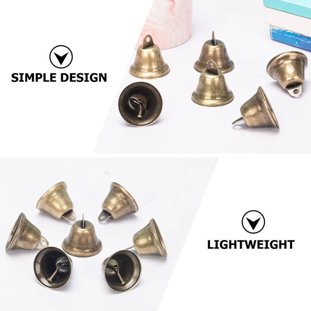 25pcs Small Bells for Crafts Small Brass Bells Vintage Style Brass Bell