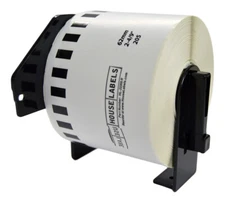 Non-OEM Fits BROTHER DK-2205 REMOVABLE Labels - (31) Rolls of 100' + (1) FRAME