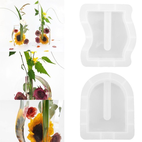 Container Flower Vase Silicone Mold Epoxy Resin Mold Crystal Resin Tray