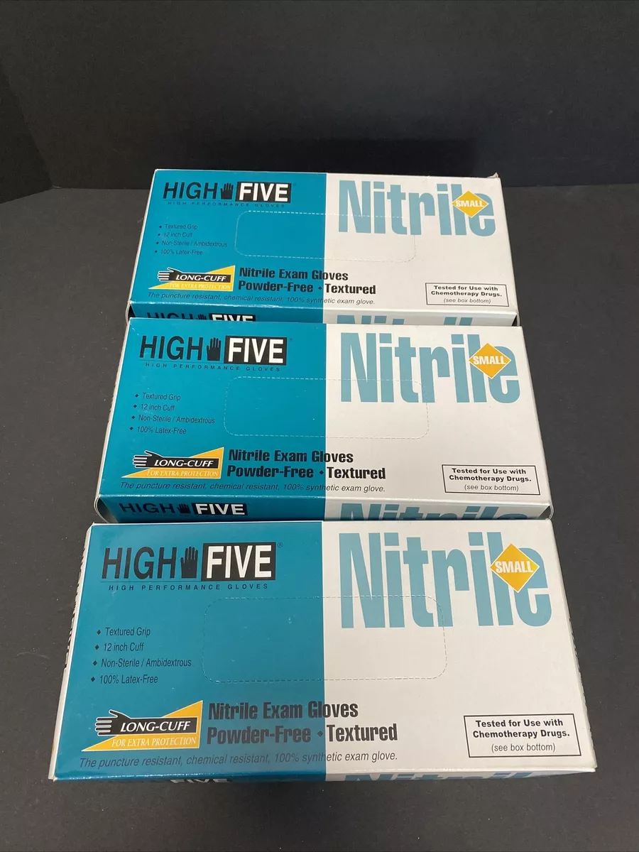 High Five Nitrile Gloves Small 3 Boxes of 50 Gloves Each eBay