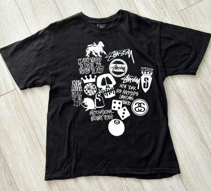 Old Stussy All Logo Tee T-Shirt - トップス Old Stussy All Logo Tee T-Shirt - トップス
